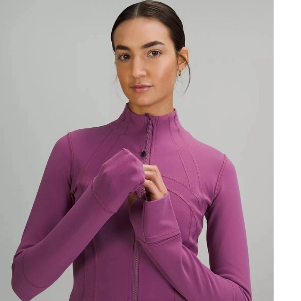 Lululemon Define Jacket *Luon Sz 10 in Vintage Plum Color -LW4AWKS VTPM - Picture 3 of 10